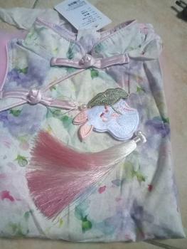 Product Review of Dress Anak Perempuan Import Model Cheongsam Bunga Rabbit Brokat Tutu Kerah Tinggi Fashionable from a**y 1