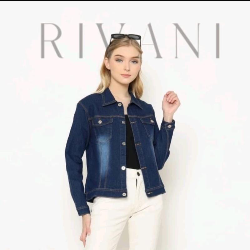 CupCakeGirl Jaket Jeans Melar Wanita Denim Stretch Bisa Melar Kasual Santai Klasik Navy Nyaman Bomber Variasi Blazer Cewek 4