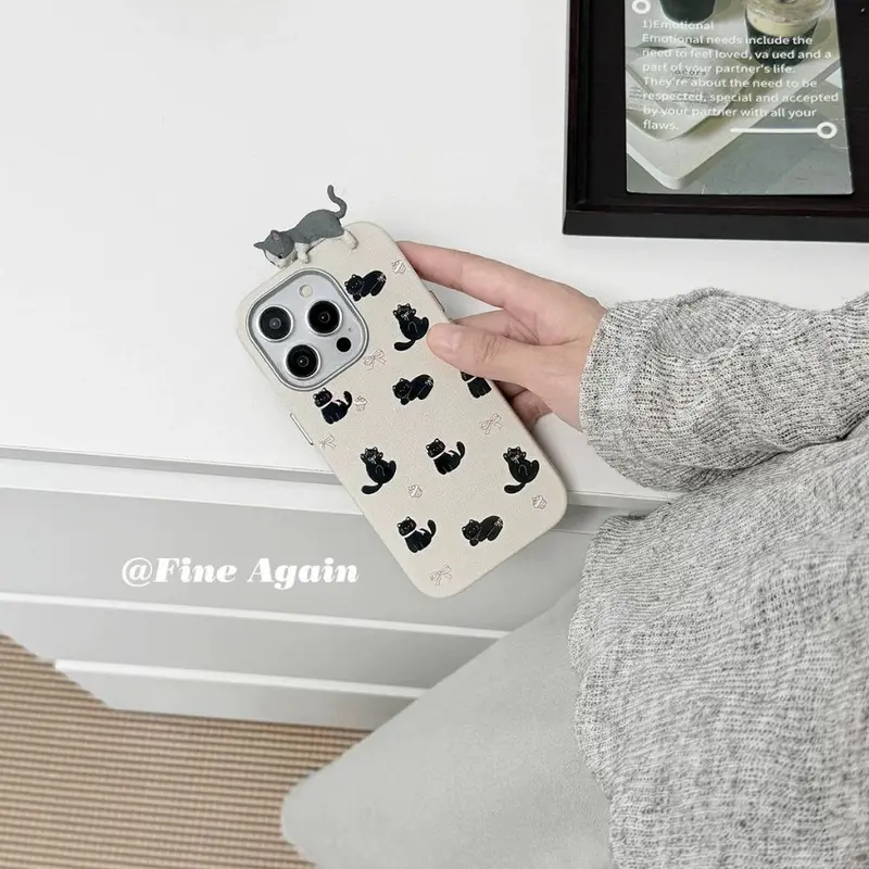 3D Cute Cat Case 15 14 13 12 11 1