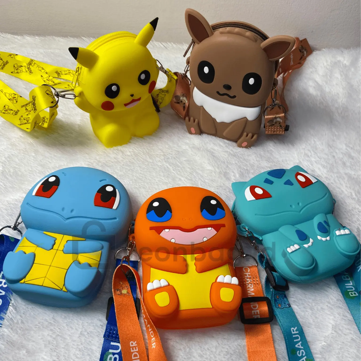 [Veonbag.id] Tas Selempang Anak Kartun Pokemon Lucu Ukuran KECIL Cetakan Emboss 3D Real Pic Bisa COD Fashion