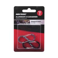 Gambar AZKO Maxbuilt Karabiner S Aluminium 50 mm Set 2 Pcs - Hitam/Silver Carabiner Accessory Carabiner Clip Accessory Hook Utility Clip dari AZKO ID Kota Administrasi Jakarta Pusat 4 Tokopedia