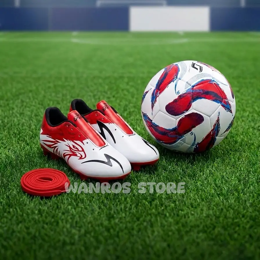 Sepatu Bola Anak Garuda Merah Putih, Hitam Gold, Dragon Merah, Biru TERLARIS