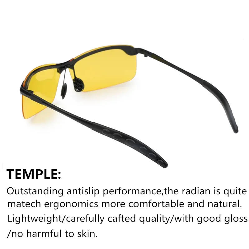 BITZEN Kacamata Potokromik Photochromic Hitam Frame Polarized Malam Lensa Eyewear 6