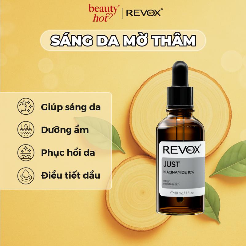 Niacinamide 10% - Tinh chất dưỡng ẩm hàng ngày cho da mặt và cổ Revox B77 Just…