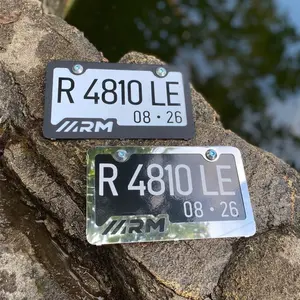ARM BINGKAI FRAME PLAT NOMOR JDM  Stainless Hitam