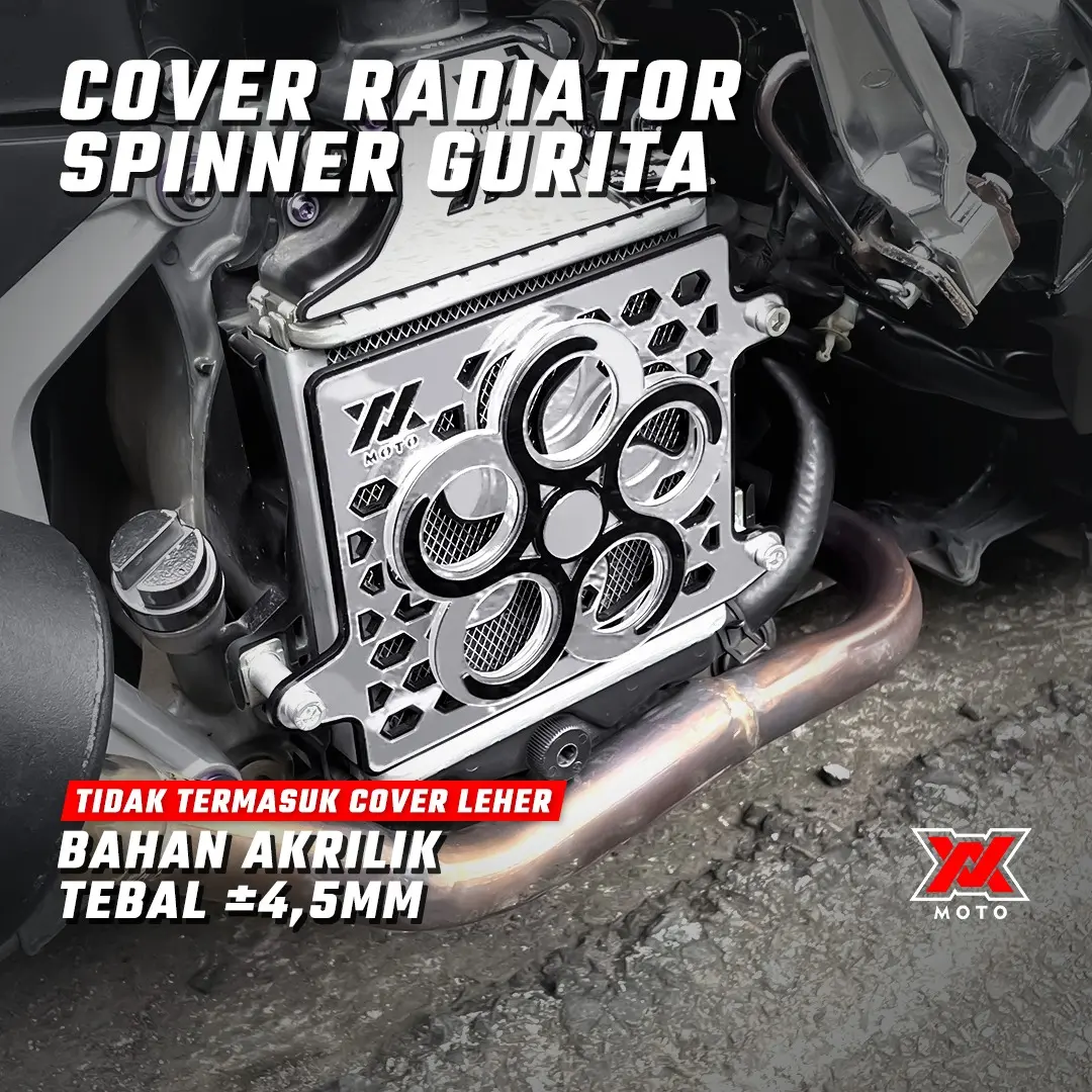 Cover Radiator Spinner Honey Comb Black Series Vario Nmax Aerox Lexi Stylo PCX ADV Yamaha Honda 125/150/160