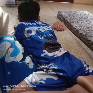 SETELAN ANAK laki laki / perempuan motif indomie  sotomie chitato tango beng-beng oreo  & greenfields