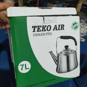 Teko Siul Stainless SUS 304 - Whistling Kettle 4L/5L/6L/7L, Tahan Lama & Cepat Panas, Ceret Teh/Kopi dengan Gagang Anti Panas, Teko Air untuk Kompor
