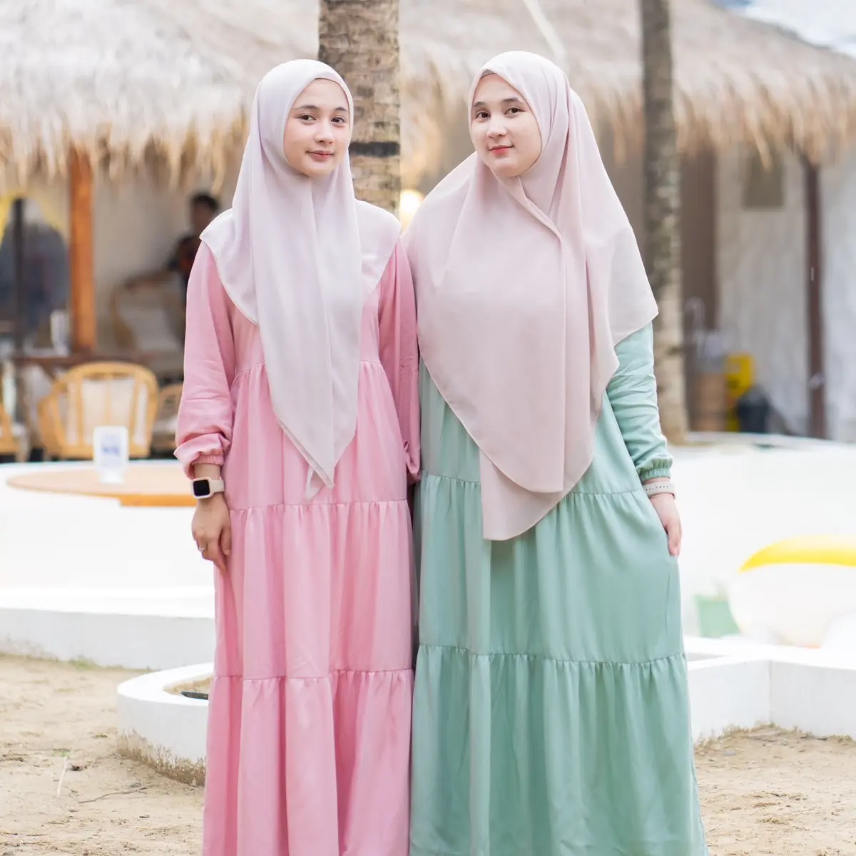 Sienna Dress Vol. 02 - Nameera Style - Dress Muslimah, Gamis Daily, Bahan Rayon Twill, Adem, Busui Friendly,