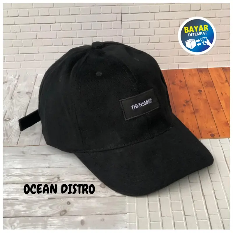 (COD) Topi Distro thanksinsomnia pria Rappel Original premium clip besi anti karat dan 0