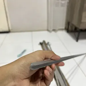 Lis U aluminium ukuran 9mm panjang 1 meter