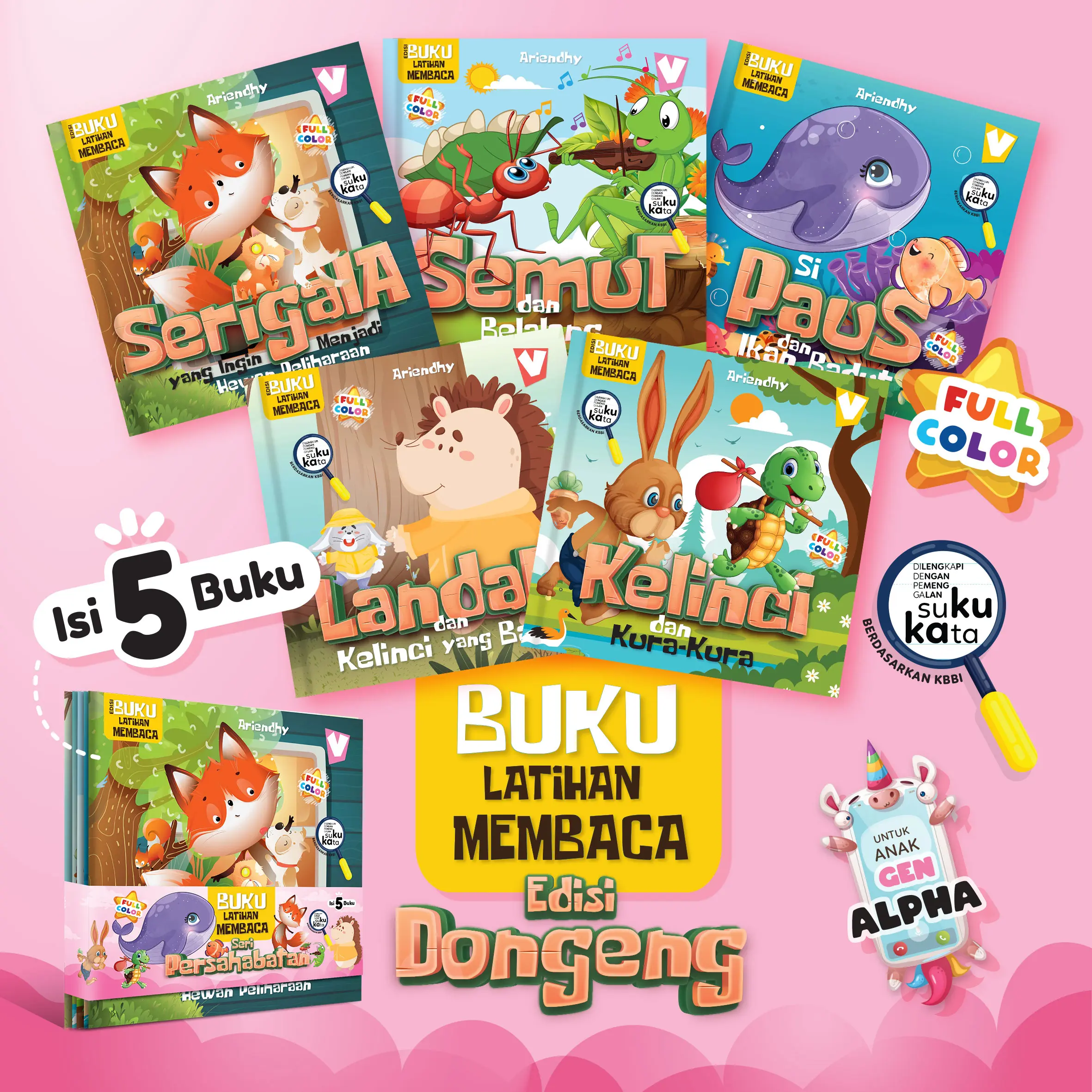 Buku Latihan Membaca - Edisi Dongeng - Gavins Story Books