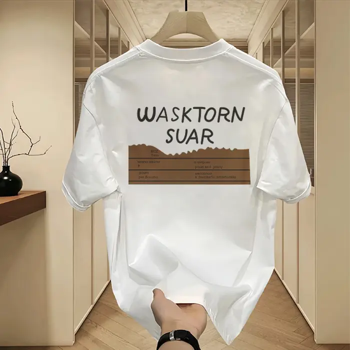 Áo Thun, Thời Trang Trẻ Trung, Chất Liệu Cotton Nguyên Chất, Cỡ Lớn, Thiết Kế Nguyên Bản Cá Tính, Cùng Phong Cách Cho Nam Và Nữ, Thoải Mái, Bền, Thoáng Khí, Tươi Mới, Có Cỡ M-4XL Menswear Unisex Cổ Tròn