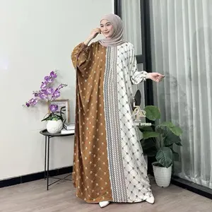 Kaftan Motif Aisyah Rayon Tebal Jumbo Ld 180 cm