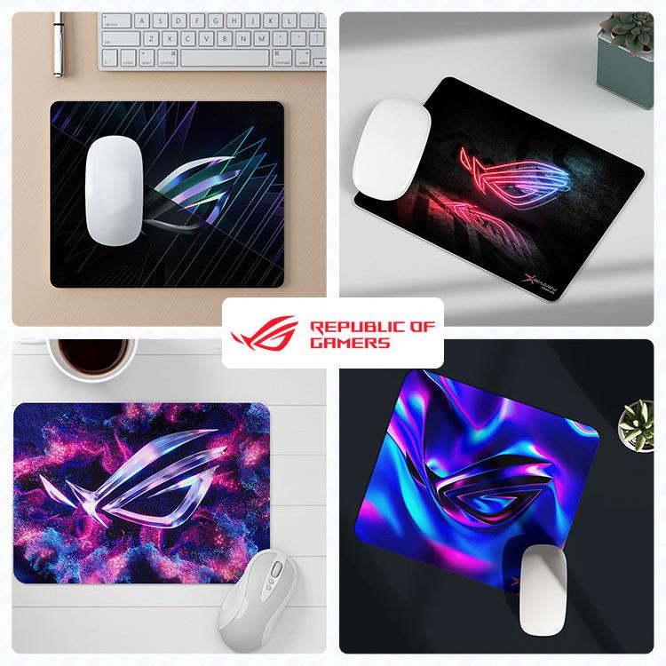  Miếng lót chuột nhỏ ROG gaming - lót chuột Ewin mouse pad hình in sắc nét không phai màu - pad chuột nỉ spacepad lót  chuột kính 