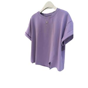 เสื้อยืดวินเทจ สไตล์เกาหลี สำหรับชายและหญิง ทรงหลวม แขนสั้น ใช้ได้ทุกวัน สำหรับฤดูร้อน 2025