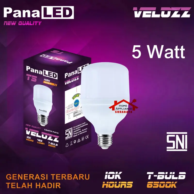 PanaLED Capsule Lampu LED T-Bulb Velozz 6500K 5 10 15 20 30 Watt / 5W 10W 15W 20W 30W 1