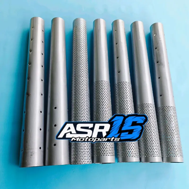 Saringan Knalpot Sarbor Sarteng Copy CMS TZM ZRC VND Shijiro Tsugigi Panjang 40cm Inlet38 lubang 2mm Racing