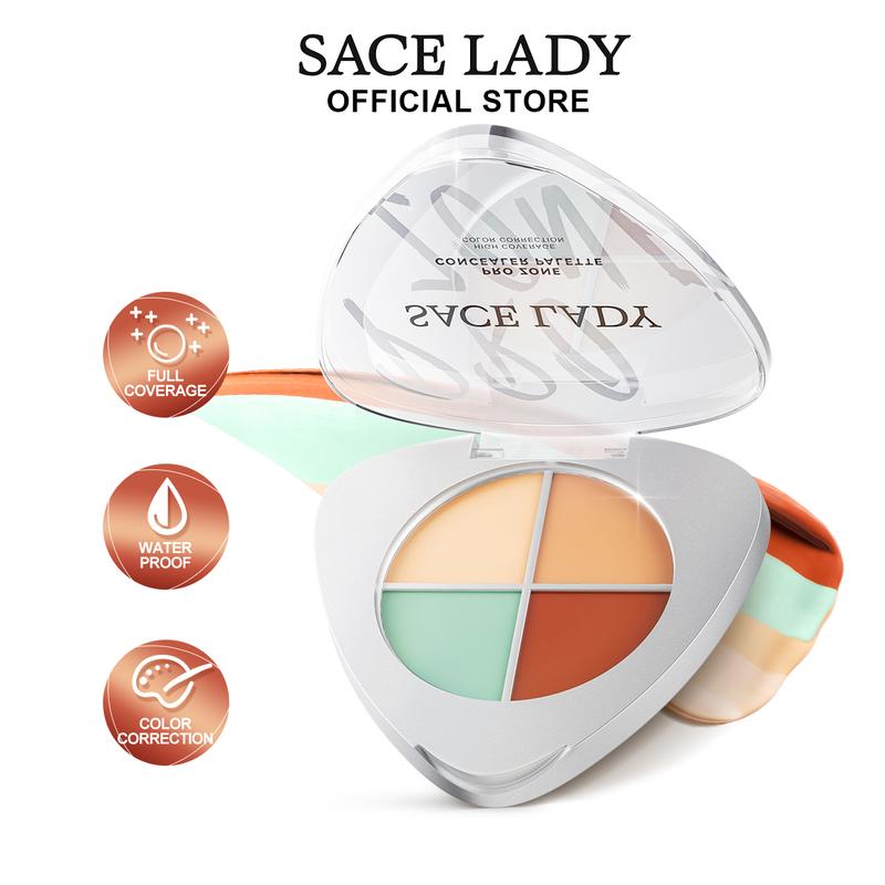   AM  Free Gift SACE LADY Bảng che khuyết điểm chống nước che phủ toàn diện 4 màu 