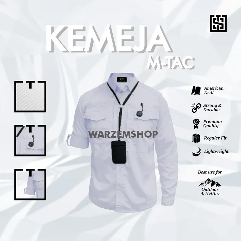 Kemeja Tactical Original M-Tac Lengan Panjang Pria Tactical Outdoor Kemeja Kerja Pdl, Pdh, Lapangan, Dinas, Instansi, Pemerintahan, Almamater, komunitas High Quality, Premium Bahan American Drill Tr  Formal Casual Katun Lembut Tebal Nyaman Keren 8
