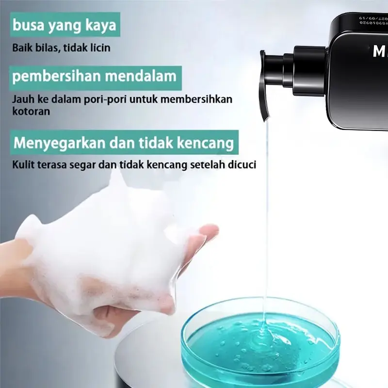 Pembersih Wajah Pria 160ML Pemutih Wajah Anti Acne Face Wash Komedo Kontrol Minyak Melembabkan Ringan Dan Tidak Mengiritasi Pori-pori Bersih Dalam Perawatan Berjerawat 3