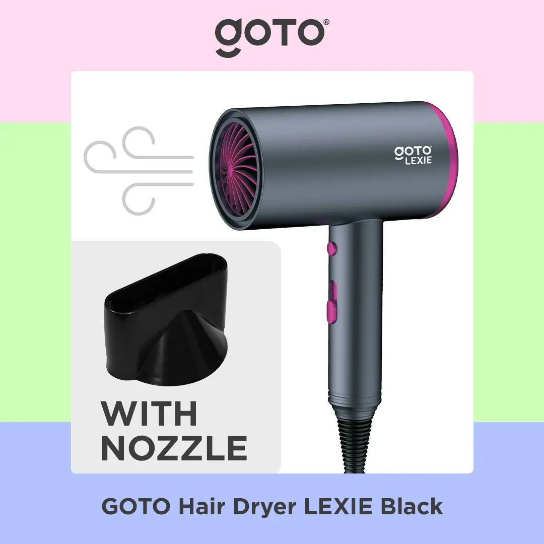 Goto [COD] Lexie Pengering Rambut Hair Dryer Professional Multifungsi