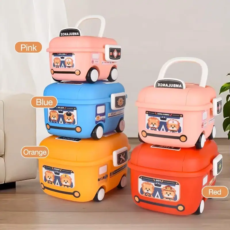 Container Box Plastik Kotak Penyimpanan Serbaguna Mainan Anak Karakter Mobil Storage Box - 5460 3
