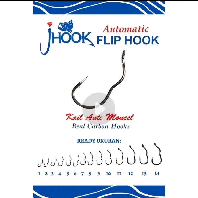 mata kail pancing anti moncel Jhook Automaric Flip Hook 0