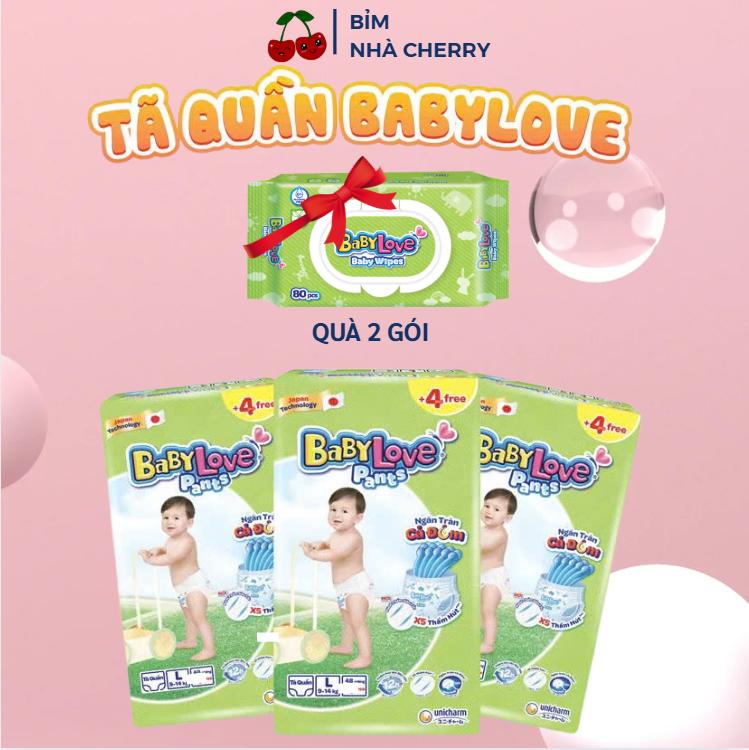  Bỉm BabyLove Pants Tã Quần Baby Love chính hàng Cho Bé đủ size Từ 6-35kg - Ngăn Tràn Cả Đêm 
