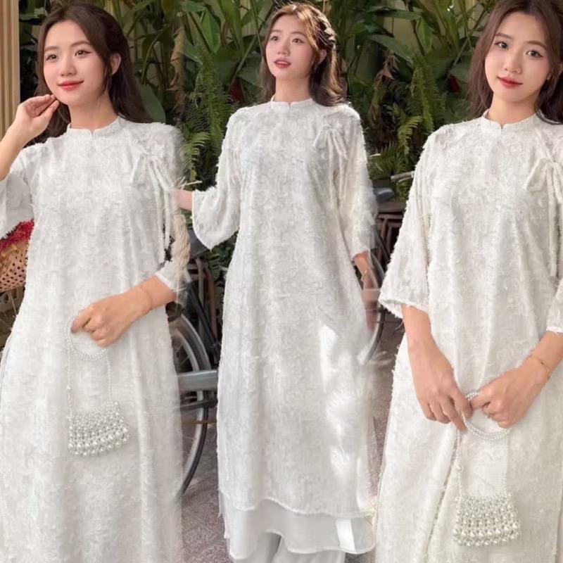 [Size + Màu Quần] Áo Dài Lông Vũ | BigBuy360 - bigbuy360.vn