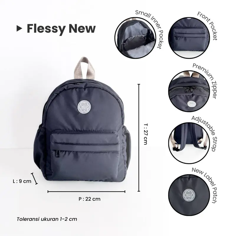 Tweelyforbag Tas Ransel Wanita Flessy NEW Mini Backpack 1