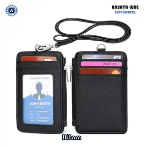 AksataLuxe | Dompet Gantungan Nama Id card Holder Kantoran Kartu Identitas Murah 5 Slot Name Tag