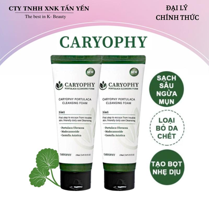  Sữa Rửa Mặt Sạch Sâu Ngừa Mụn Caryophy Portulaca Cleansing Foam 150ml 