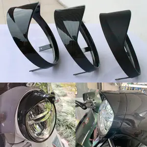 Motorcycle Headlight Trim Ring Headlamp Visor Style Cover For PIAGGIO VESPA gts300 GTS300 2019 2020 2021