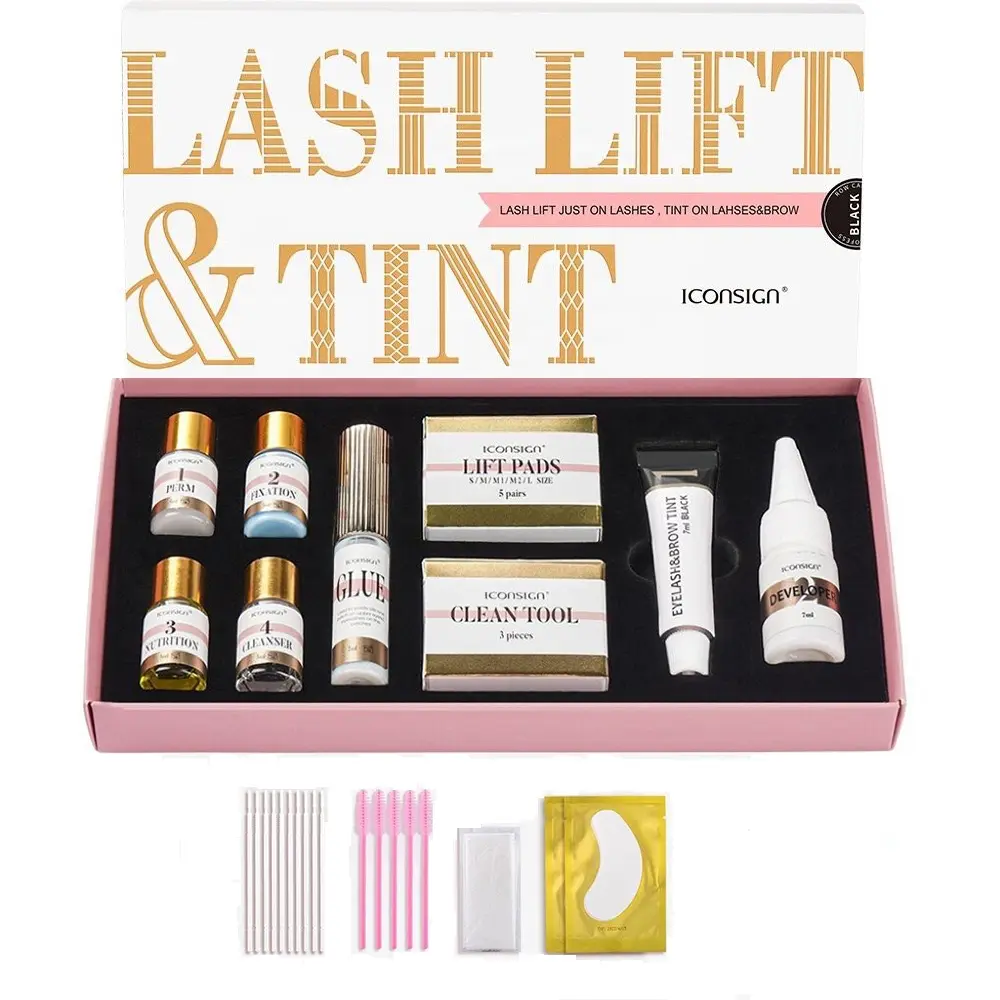 ICONSIGN Eyelash Perming Set Lash Lift, Eye Curler, Brow Lamination Kit, Lash Tint