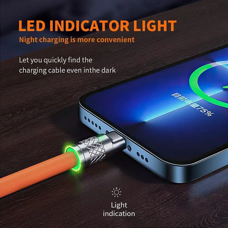 Kabel Data 3 in 1 Fast Charging HP Kabel Casan 3in1 Tipe C/MicroUSB/iOS Lightning dengan Adapter 120W 2