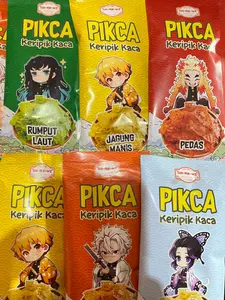 KERIPIK KACA KARAKTER ISI 50PCS BY DOREMI SNACK MIX VARIAN RASA