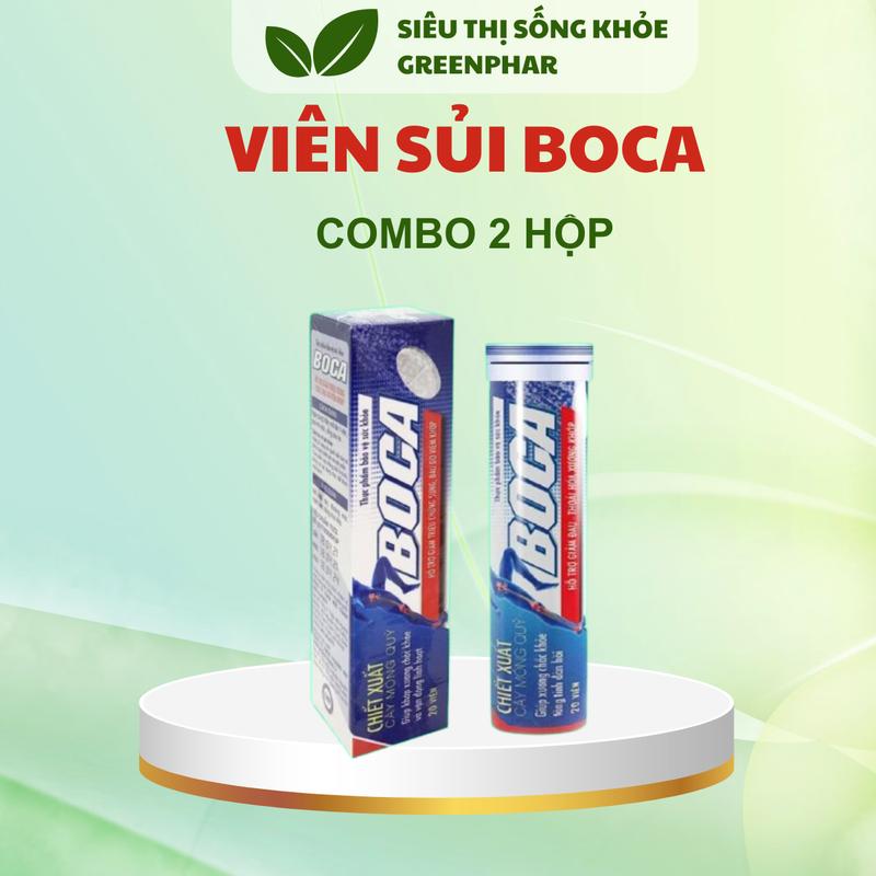[COMBO 2 HỘP ] Viên Sủi Xương Khớp BOCA Hỗ Trợ Giảm Đau Khớp Hộp 20 viên