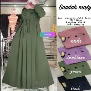 12 BISA COD ( 1 PCS ) Gamis Mola Motif Kancing Depan Bussui Pollycotton Premium Terbaru Jumbo LD 100-120cm Adem Tebal Nyaman