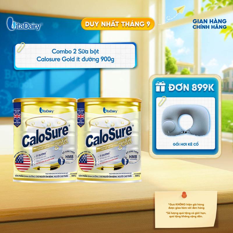 Sữa bột CaloSure Gold ít đường - Bổ sung năng lượng, giúp tiêu hoá khoẻ, hỗ trợ…