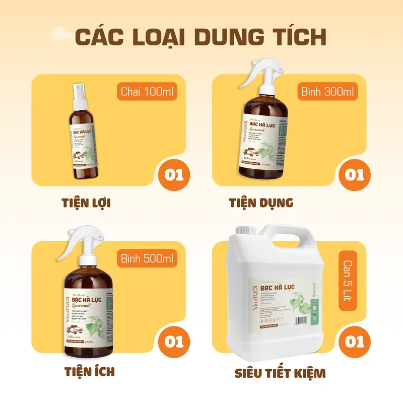Chai Tinh Dầu Xịt Khử Mùi Xe Hơi Thơm Xe Ô Tô VINA TƯƠI 100ml-500ml Chống Say Xe Vệ Sinh Nội Thất 3