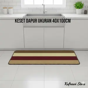 Keset lantai dapur panjang 40x100m permadani random permadani Karpet