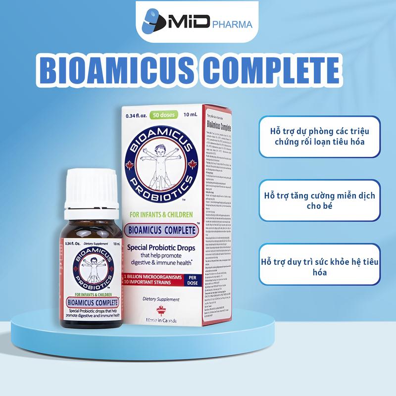   Date 2 2026  Men vi sinh 10 chủng BioAmicus Complete 10ml Cho Bé 