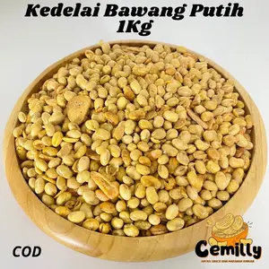 [CEMILLY] KEDELAI BAWANG PUTIH Goreng Cemilan Snack Kiloan READY