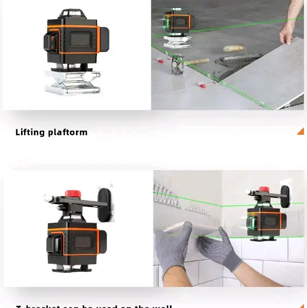 Taffware Mesin Self Leveling 16 Line Green Laser 4D with Remote - LD-515  / Taffware Hilda Mesin Laser Leveling 5