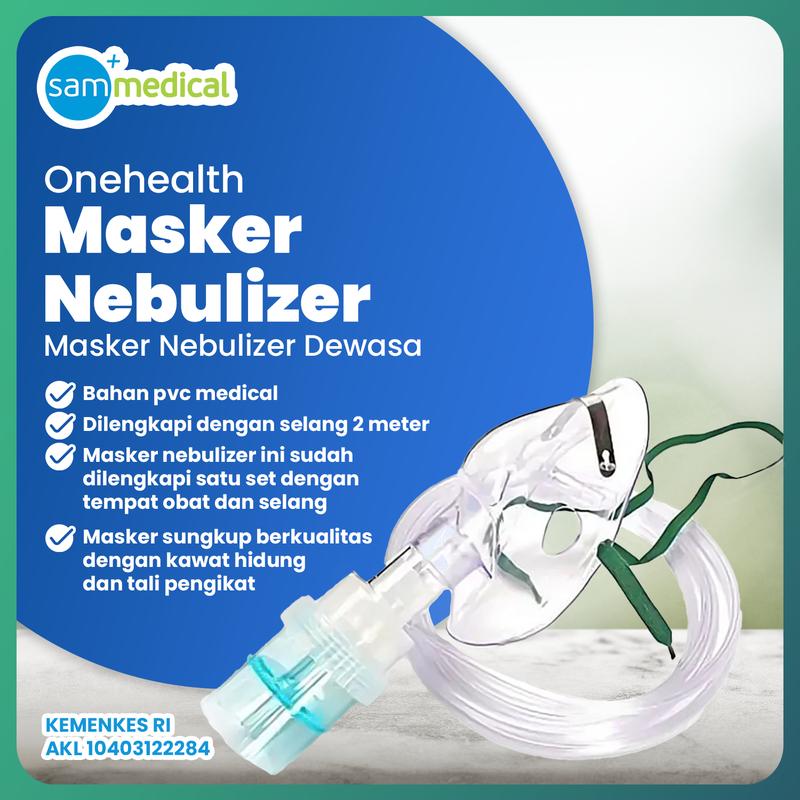 One Health Nebulizer Mask / Masker Nebulizer / Mask Nebulizer / Masker ...