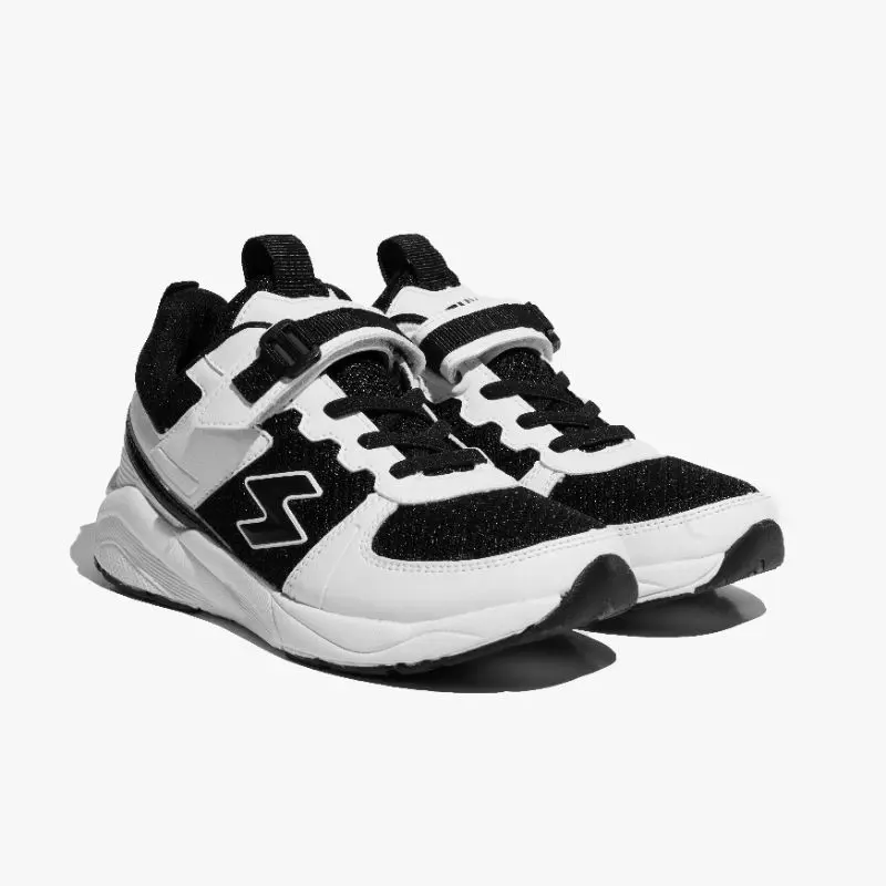 STUVW Rover White on Black - sepatu sneakers anak unisex 1