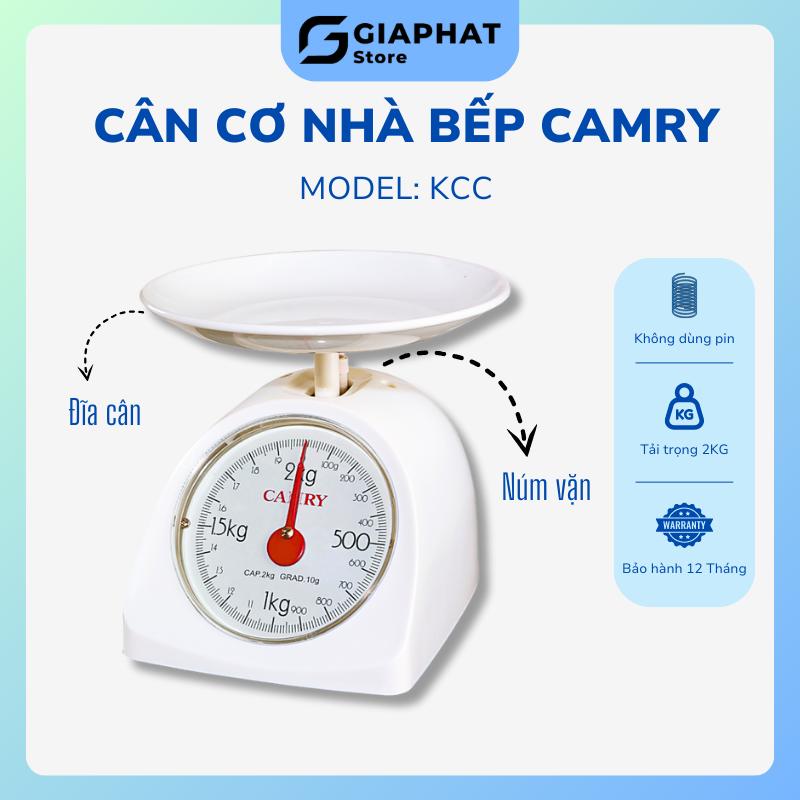 Cân Đồng Hồ Lò Xo Cơ Học CAMRY dành cho nhà bếp Modern KCC - Cân trọng tải tối đa 2KG - Không sử dụng pin
