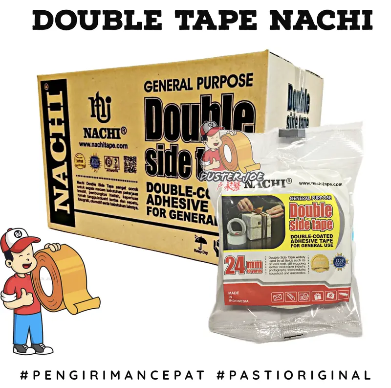 Double Tape Nachi 1 inch 24mm 10 YARD PER 1 ROLL 3