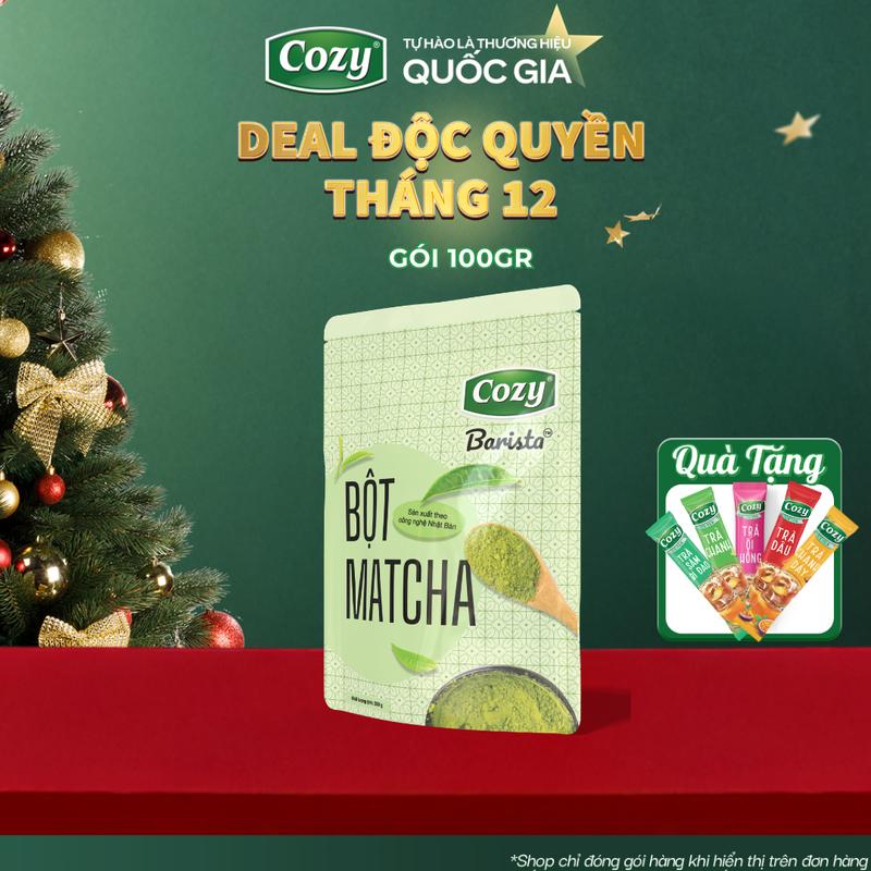  Bột Matcha Cozy Barista Bột Trà Xanh Cozy Tea 100Gr 200Gr Pha Matcha Latte Cozy 